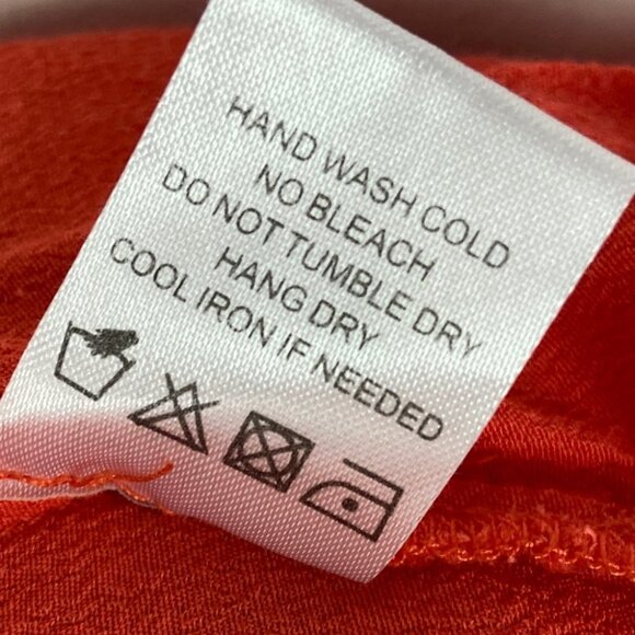 Lovers Friends Orange Jumpsuit Size Medium Pocket Elastic Travel Beach Boho M - Picture 12 of 15